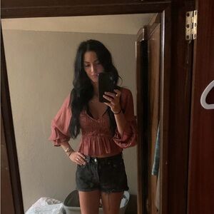 Boutique KLd Blouse with Balloon Sleeves